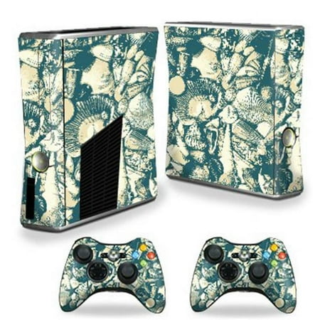 MightySkins XBOX360S-Tan Seashells Skin Decal Wrap for Microsoft Xbox One S - Antique Purple