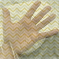 thumbnail image 3 of Yellow Tulle Curtains with Rod Pocket, Chevron Abstract Zig Zag Pattern Striped Cool Geometric 90s Style Retro Art, Sheer Drape for Wedding Party 2 Panels, 7 Sizes, White and Yellow, by Ambesonne, 3 of 3