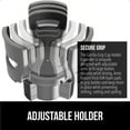 thumbnail image 4 of GORILLA GRIP Car Cup Holder Expander, Fits 18 to 48 oz Water Bottles, Coffee Mugs, Gray, 4 of 10