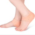 thumbnail image 5 of Protectores de talón de silicona (4 pares) - Protector de gel para mujeres y hombres - Alivio hidratante para ampollas, pies agrietados, espolones - Soporte de cojín suave - Funda protectora, 5 of 5