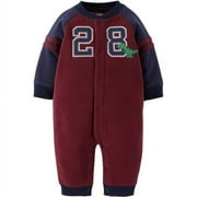 Child Of Mine Newborn Baby Boy Fleece Snapfront Jumpsuit