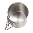thumbnail image 3 of Tasses de Camping Pliables, Tasse de Camping en Acier Inoxydable Intégrée Portable Pratique Prévention de la Rouille avec Couvercle et Échelle pour Randonnée, 3 of 7