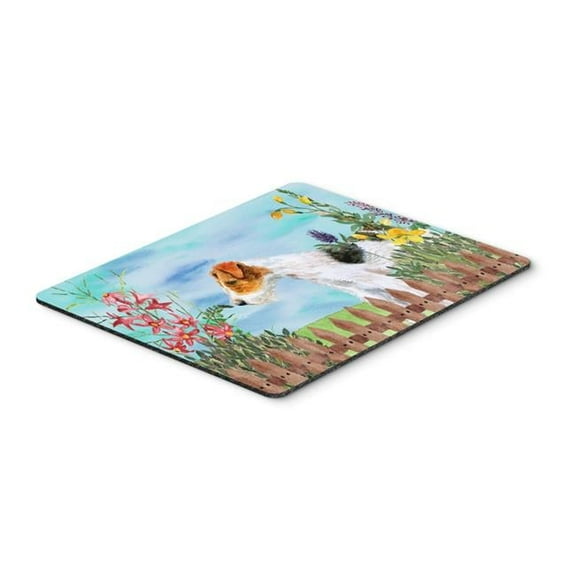 Fox Terrier Spring Mouse Pad, Hot Pad or Trivet