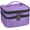 Purple, variant on Vongem Nail Polish Organizer Case, Double-Layer Nail Polish Storage with Adjustable Dividers, Portable Nail Polish Bag for Nail Gel Nail Lamp and Manicure Tools Black