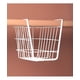 thumbnail image 2 of 1 estante para Pc, cesta de Metal debajo del gabinete, estante de almacenamiento, cesta para aperitivos, organizador, cesta de pan, hierro forjado debajo del escenario, oficina blanca, 2 of 5