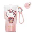 thumbnail image 3 of Taza térmica portátil con pajita al vacío de acero inoxidable 316 con dibujos animados de Sanrio Cinnamoroll Kuromi para café caliente y frío, 3 of 5
