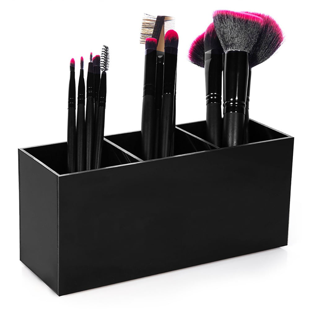 Makeup Brush Drying Rack Black Round Acrylic Makeup Brush Holders