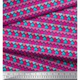 thumbnail image 2 of Soimoi Pink Velvet Fabric Colorful Heart Print Fabric by the Yard 58 Inch Wide, 2 of 3