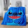 thumbnail image 3 of Manta de franela con patrón de puntadas de Disney, manta de forro polar, regalo para niños y adultos, sofá, ropa de cama, regalos para niños, 3 of 5