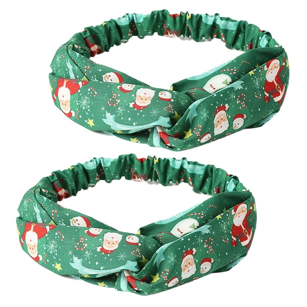 Diadema navideña, diadema navideña, accesorios elásticos para el cabello para trajes navideños familiares para mujeres