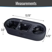 Habitat Universal Insulated Cup Holder Divided Compartment Non-Slip Straps Stroller Snack Tray for Most Strollers