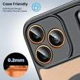 thumbnail image 5 of KisonovaGuard Compatible with iPhone 17 Pro Max / iPhone 17 Pro Camera Lens Protector, Individual Anti Scratch Metal Ring Tempered Glass Camera Screen Protector - Orange, 5 of 6