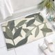 thumbnail image 4 of Extra Soft Microfiber Shag Non-Slip Absorbent Bath Mat Machine Washable Bathroom Mat for Bath, Shower and Bathroom, Bedroom, 50X80cm, Leaf Green, 4 of 5