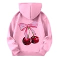 thumbnail image 4 of Eltusu Girls Pullover Hoodies, Casual Relaxed Fit Long Sleeve Graphic Sweatshirts with Pockets Pink Size 3-13 T, 4 of 5