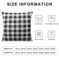 thumbnail image 5 of COMIO  Christmas Plaid Pillow Covers Black and White Pillow Covers Buffalo Plaid Stripe and Gingham Design, 5 of 5