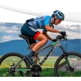 thumbnail image 5 of Ambifirner Mountain Bike 24 Inch Wheels, 21-Speed Full Suspension Mens Womens Trail Commuter City Mountain Bike, High Carbon Steel Frame Disc Brakes Grip Shifter, 5 of 9