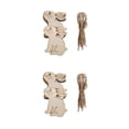 thumbnail image 3 of Bewildely 10 piezas puerta animal colgante rebanadas de niños decoración colgante con cuerda de lino decoración escolar adorno para el hogar Tipo 6 2Conjunto, 3 of 6