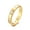 Yellow Gold, variant on 14K Gold plated thick Band Ring with crystals from Swarovski