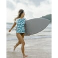 thumbnail image 3 of LRD Women's Short Sleeve Rash Guard Shirts UPF 50 Swim Shirt Surf Floral XXL, 3 of 6