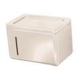 thumbnail image 4 of Caja de pañuelos para baño, portátil, creativa, de fácil instalación, de aluminio. Blanco, 4 of 9