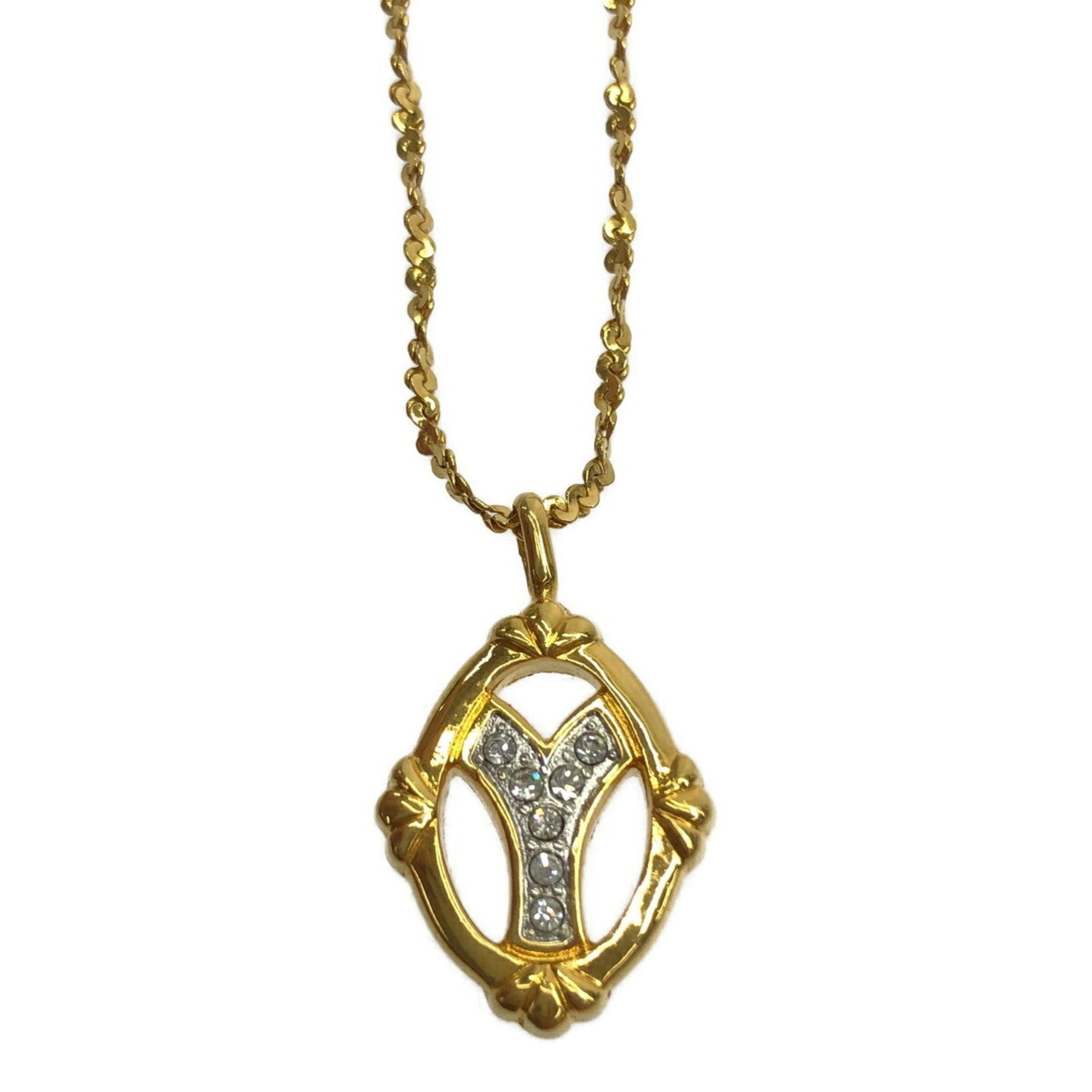 Pre-Owned Yves Saint Laurent Women's Gold Plated Necklace, Kirei-me Mikunigaoka... (Fair)