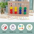 thumbnail image 4 of QualitChoice Kids Wooden Four-Color Game Color Matching Board Toy Early Childhood Education Learning Toys, 4 of 6