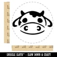 thumbnail image 2 of Kawaii Chibi Cow Head Face Milk Farm Animal Self-Inking Rubber Stamp Ink Stamper - Red Ink - Large 1-1/2 Inch, 2 of 7