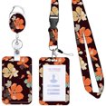 thumbnail image 3 of LCXmlly ID Card Holder Telescopic ID Sling Retractable Reel with Lanyard Flower Printed Easy to pull Buckle Slide Open ID Card Holder Clip School, 3 of 8