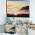 thumbnail image 3 of Designart 'The Reeds On The Lake In Evening Glow' Nautical & Coastal Framed Art Print, 3 of 4