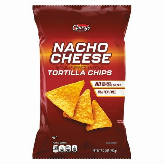 Clancy's Gluten Free Nacho Cheese Tortilla Chips, 9.25 oz