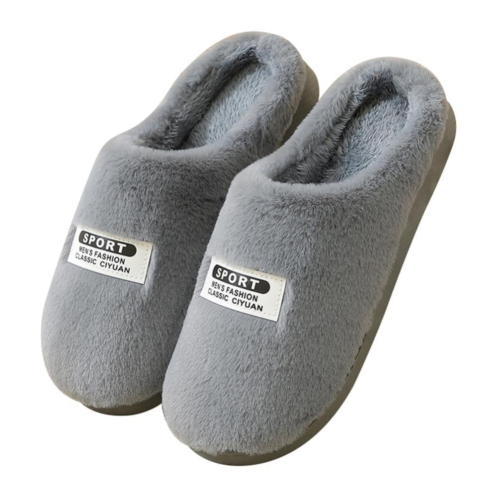 Men Slippers Memory Foam House Shoes Indoor Outdoor Non Slip Comfortable Bedroom Slipper Closed Toe Hand Free Shoes