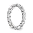 thumbnail image 4 of 14K White Gold Ring Band Eternity Diamond Round Polished Shared Prong 3ct , Size 8, 4 of 5