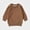 Brown, variant on WAVSUF Girls Raglan Sweatshirt, Crew Neck Loose Fit Long Sleeve Fall Warm Solid Pullover Purple 4
