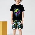 thumbnail image 4 of Gubotare Boy Pajamas Summer Little Boy Pajama Set Cotton Sleepwear Short Sleeve Pjs 9T 10T (Green,9-10 Years), 4 of 6