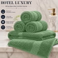 thumbnail image 3 of Dan River Washcloth for Face 12 pack Soft Absorbent and Quick Drying Durable Cotton Face Towel - Green, 3 of 9