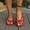 #250425A565 Red, variant on Aloohaidyvio Womens Flip Flops Comfortable Soft Cushion Slide Slip on Summer Beach Thong Flat Sandals