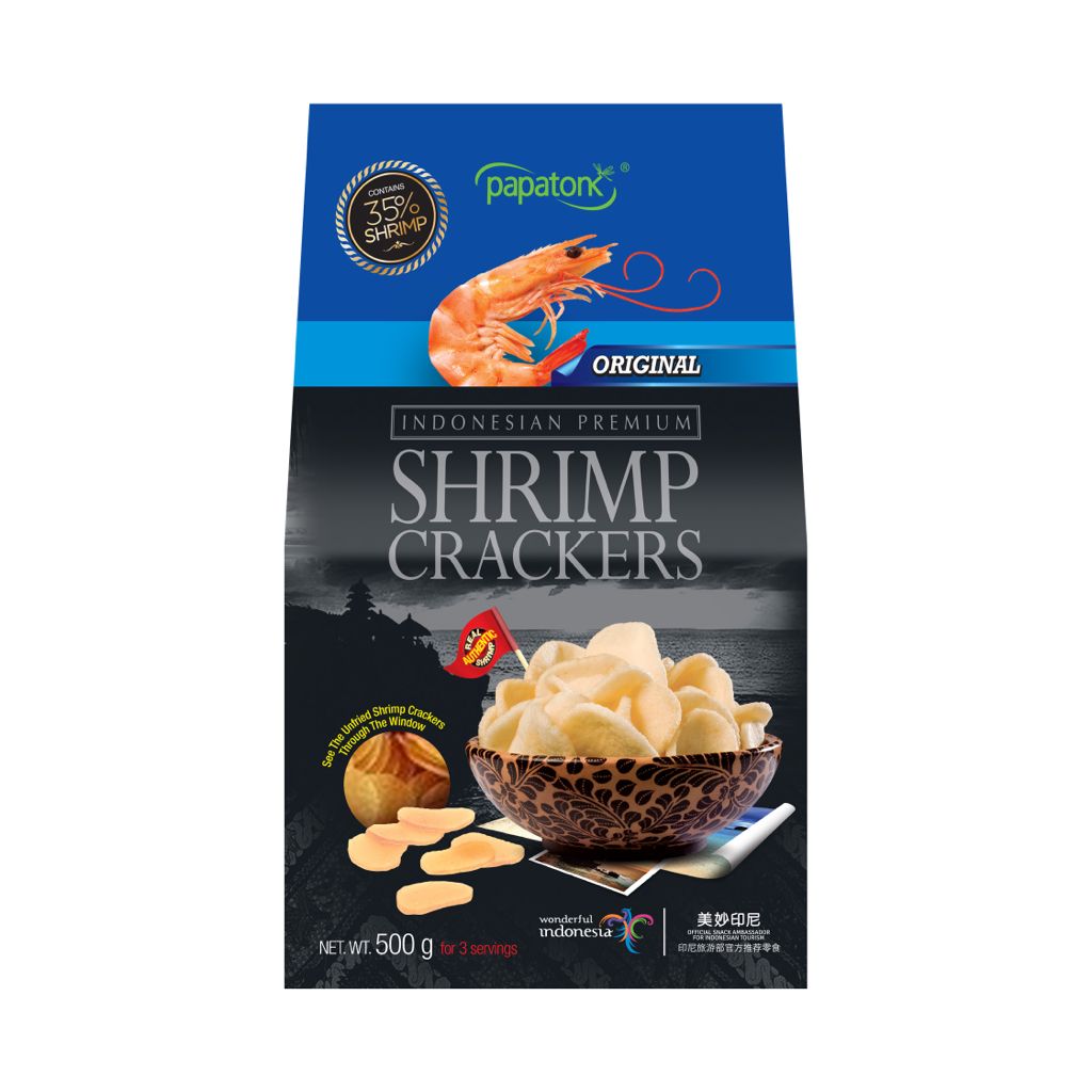 Papatonk Shrimp Crackers (Unfried/Uncooked/Raw) Real Authentic Shrimp