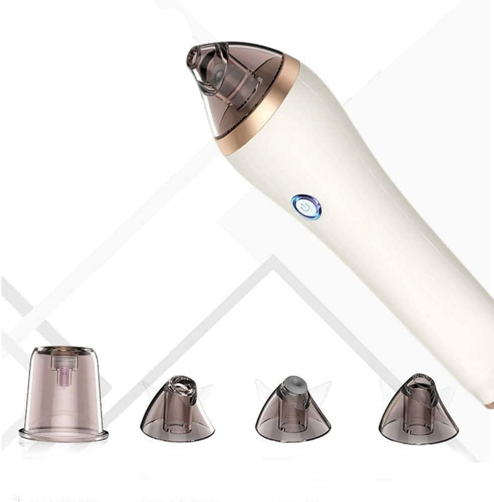 CNV Blackhead Remover Vacuum Pore Cleaner - Electric Blackhead Suction Devices USB Rechargeable, with 4 Adjustable Suction Intensities and 4 Replacement Probes
