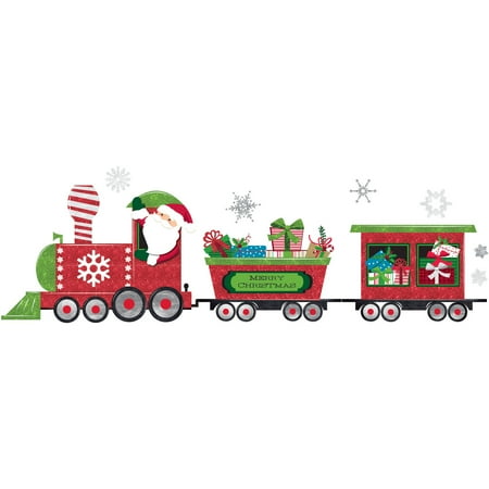  Holiday  Time Christmas  Decor  Train Wall Art  Walmart  com