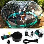 FASLMH Trampoline Sprinkler for Kids - Outdoor Trampoline Water Sprinkler for Kids and Adults, Trampoline Accessories Sprinkler 50ft Long for Water Play, Games, and Summer Fun in Yards
