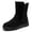 Black, variant on Women's Lightweight Comfortable Shoes Warm Snow Walking Booties Black 6