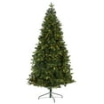 thumbnail image 3 of Nearly Natural Clear Prelit LED Green Decorated Spruce Christmas Tree, 7', 3 of 10