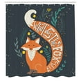 thumbnail image 3 of Ambesonne Saying Shower Curtain, Cartoon Fox Funny Animal, 69"Wx84"L, Multicolor, 3 of 5