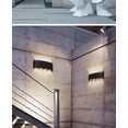 thumbnail image 5 of Aplique de pared LED negro para interiores, 12 W, blanco cálido, moderno aplique de aluminio, luz nocturna con foco arriba/abajo para salón, dormitorio, pasillo y escalera., 5 of 5