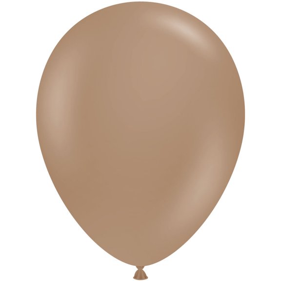 11 inch TUFTEX Malted Brown Latex Balloons (10 Pack) - Party Supplies Decorations