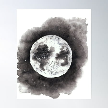 Moon River Poster Wall Art, Modern Wall Decor, 8x12 UNFRAMED