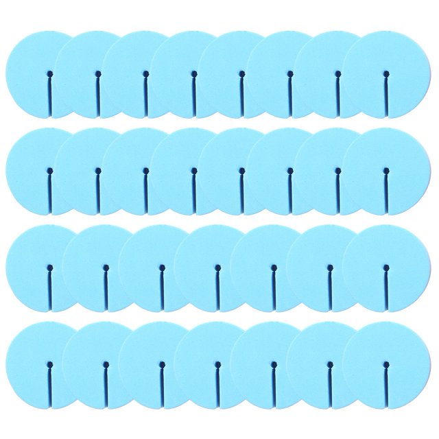 GLFILL 30 Pcs Bonnets de Pêche Protecteurs pour Hameçons Triples, Couvre-Sécurité Protecteurs Bleus