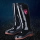 thumbnail image 3 of Botas de lluvia para hombre de camuflaje rojo con protección laboral, botas de trabajo de caña media, botas de lluvia de cuero antideslizantes y resistentes al desgaste, venta al por mayor, 3 of 4