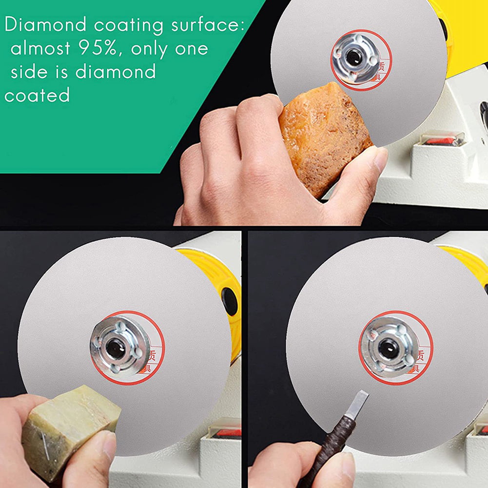 5" inch 125mm Grit 1000 Fine Diamond Grinding Disc Wheel Coated Flat Lap Disk… 