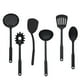 thumbnail image 2 of Set de utensilios de cocina de nylon, 6 piezas | Cucharas y espátulas antiadherentes resistentes a altas temperaturas | Mango suave desmontable | Cuchara para sopa, colador, espátula para plancha, 2 of 8
